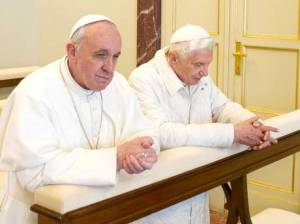 Pope Emeritus Benedict and Pope Francis 2